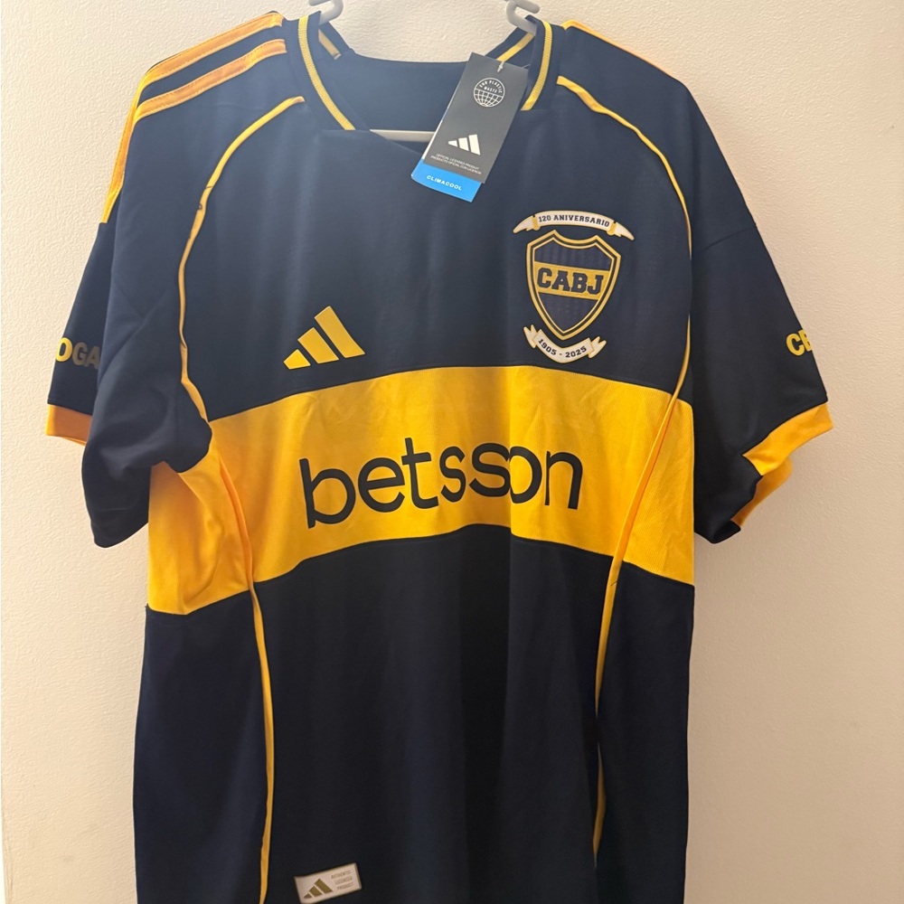 Adidas Boca Jrs soccer Jersey Paredes #5 LARGE